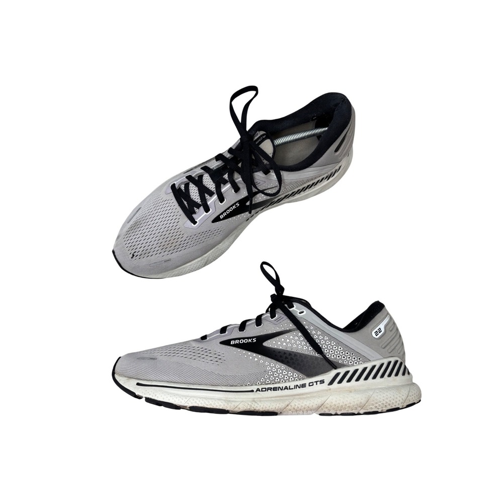 Brooks Adrenaline GTS 22 Shoes Grey Black Mesh Running Sneakers Men's‎ Size 13